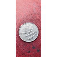 Исландия 10 крон 1987