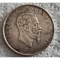 Италия 5 лир 1872