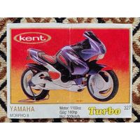 Вкладыш Turbo (Турбо) 5 серия (261-330, Yellow, золотая толстая рамка), номер 327, Yamaha Morpho II. #3. Возможен небольшой торг.