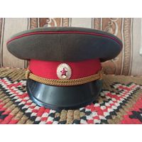 Фуражка офицерская, Краснознаменный Белорусский Военный Округ, Минск, 198..г., р.58.