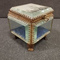 Шкатулка Москва, латунь/хрусталь. СССР