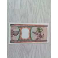 Мавритания 200 UNC 2002 г. с рубля