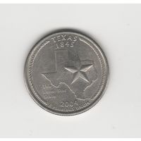 Квотер (25 центов США) "Штат Техас" 2004 Р Лот 8301