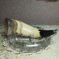 Костяной сувенирный рог Идеальное состояние