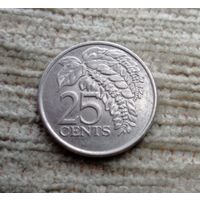 Werty71 Тринидад и Тобаго 25 центов 2007 Цветок Чакония