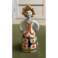 Статуэтка Фарфоровая Матрешка - невеста . Дулёво