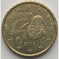Испания 10 евроцентов 2010 г.