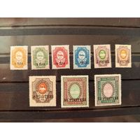 1909 Россия Левант Русское общество пароходства и торговли полная серия чистые клей MNH** и наклейки корабль флот (5-6)