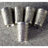 Германия 5 стопок олово