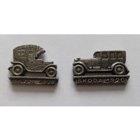 Значки тяжелые. Чехия. Шкода (skoda). Автомобили. Иголки отсутствуют.