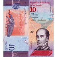 Венесэла 10 боливаров образца 2018 года UNC p103