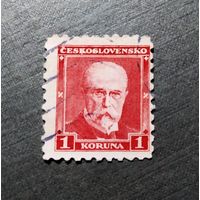 Марка Чехословакия 1930 год Масарик