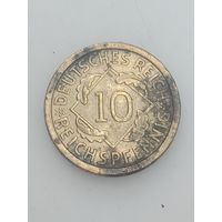 Германия 10 пфеннигов  1925 года . A