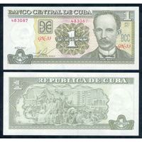 Куба 1 песо 2017 год, UNC