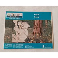 Деревянный пазл-конструктор Creatology в виде коалы.