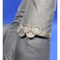 Кольцо серебро Олимпиада 80 Москва СССР !!!