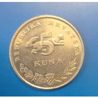 Хорватия 5 кун 2009 год медведь