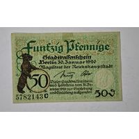 1920 год 50  пфеннигов  Германия нотгельд