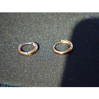 Позолоченные серьги конго