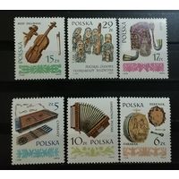 Польша 1983 народные музыкальные инструменты