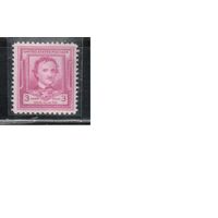 США-1949, (Мих.600),  **   , Личности, Писатель,  (одиночка)