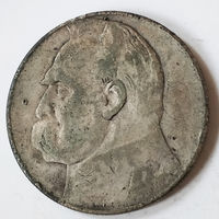 10 злотых, 1935 год. Пилсудский. VF.