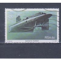 [1171] ЮАР 1982. Военно-морской флот.Подводная лодка. Гашеная марка.