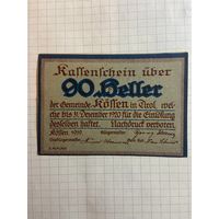 90 геллеров (нотгельды) Австрия