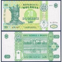 Молдова, 20 лей 2013 г, P-13j (D, Стефан III Великий, Сорокский замок), UNC