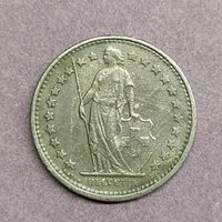 1/2 франка Швейцария 1974 г.