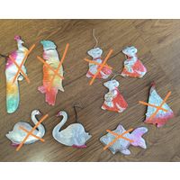 Ёлочные игрушки СССР картонаж