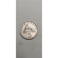 Ямайка 5 цент 1975