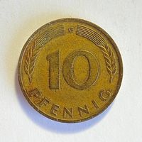 ФРГ 10 пфеннигов 1975 G