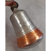 Игрушка ёлочная Колокольчик Бубенец, стекло. СССР