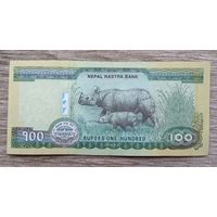 Werty71 НЕПАЛ 100 РУПИЙ 2019 банкнота Носорог