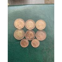 Лот монет Британской империи.