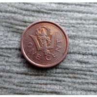 Werty71 Барбадос 1 цент 2009 Трезубец