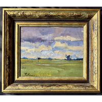 Крохалев П.С;Засл.худ.(Крохолев)"Между небом и землёй"37/43с учетом рамы;холст/масло