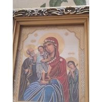 Икона Богородица "трех радостей" В багетной рамке 16/14