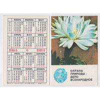 Календарь Охрана природы кактус 1984