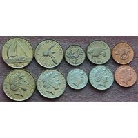 Бермудские острова. Набор 5 монет 1, 5, 10, 25 центов 1 доллар 2000-2009 год