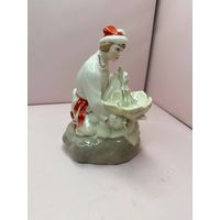 Аукцион с 1 рубля! Статуэтка фарфор Иван Царевич с лягушкой ФФЗ Минск 50-60 года