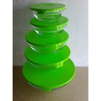 Набор Салатников Стеклянных с Крышками в Упаковке.