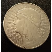 10 злотых 1932 г.  Польша.  Ядвига.  Серебро. ЛЮКС