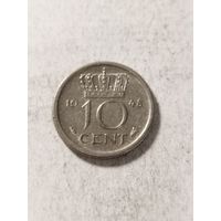 Нидерланды 10 центов 1948