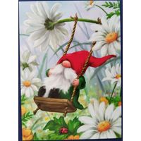 Гном на качелях. Makiko. Беларусь. 2023 г.