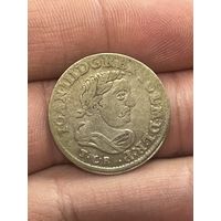 6 грошей 1684 Старая золотистая патина!