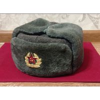 Шапка ушанка солдата советской армии (размер 58)