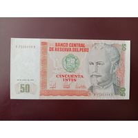 Перу 50 инти 1987 UNC