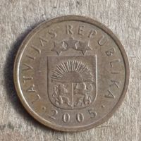 Латвия 2-я республика 1 сантим, 2005 г., KM# 15